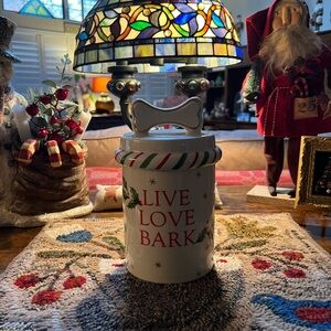 Lenox Holiday Pet Treat Jar